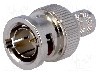 Conector BNC, 75&Omega;, tata, aurit, AMPHENOL - B1121A1-ND3G-8-75