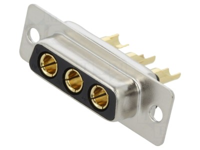 Conector mamă D-Sub 3 pini, lipire foto