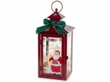 Felinar Craciun multicolor cu led cm14x14x32H