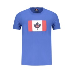 Norway Tricou barbati cu imprimeu, din bumbac, albastru, M