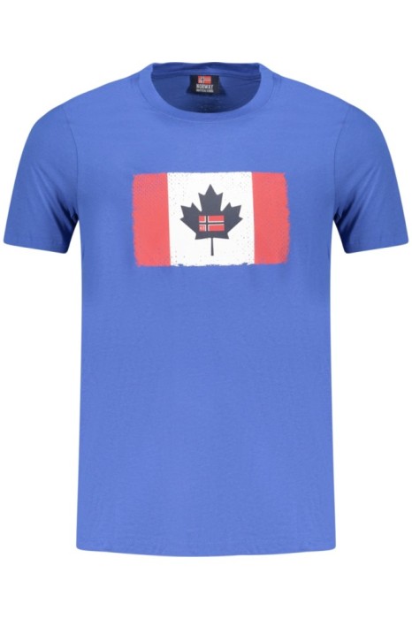 Norway Tricou barbati cu imprimeu, din bumbac, albastru, M