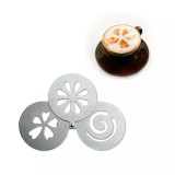 Set Sabloane Decorare Cappuccino si Prajituri 3 buc Handy KitchenServ