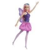 BARBIE PAPUSA BARBIE ZANA CU PAR ROZ SI TINUTA IN 2 CULORI
