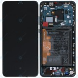 Huawei Mate 30 (TAS-L09 TAS-L29) Capac frontal modul display + LCD + digitizer + baterie verde smarald 02353EEJ