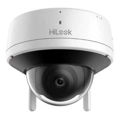 Camera IP Wi-Fi HiLook, EXIR, FULL HD 2MP, Lentila 2.8mm, IR 30m, audio, slot MicroSD, IP66 - IPC-D120HA-D/W(W) SafetyGuard Surveillance foto