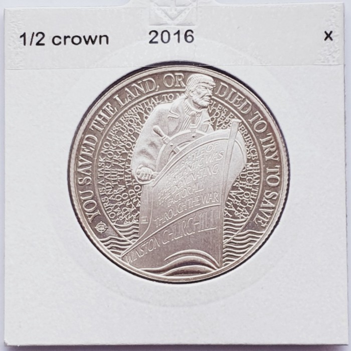 2897 Gibraltar &frac12; Crown 2016 Elizabeth II (Battle of the Atlantic)