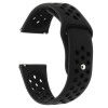 Curea silicon compatibila Huawei Watch GT 5 46mm, telescoape Quick Release, 22mm, Negru Carbon