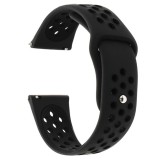 Cumpara ieftin Curea silicon compatibila Garmin Venu 2, telescoape Quick Release, 22mm, Negru Carbon