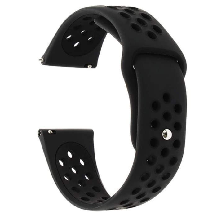 Curea silicon compatibila Xiaomi Amazfit GTR 4, telescoape Quick Release, 22mm, Negru Carbon