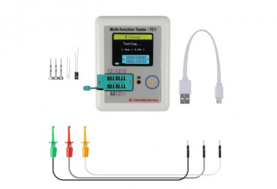 Tester ESR Metru TC-1 inductante, rezistente, capacitati, tranzistori, infrarosu foto