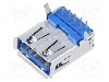 Conector USB A, versiune USB 3.0, orizontala, TE Connectivity - 1932258-1