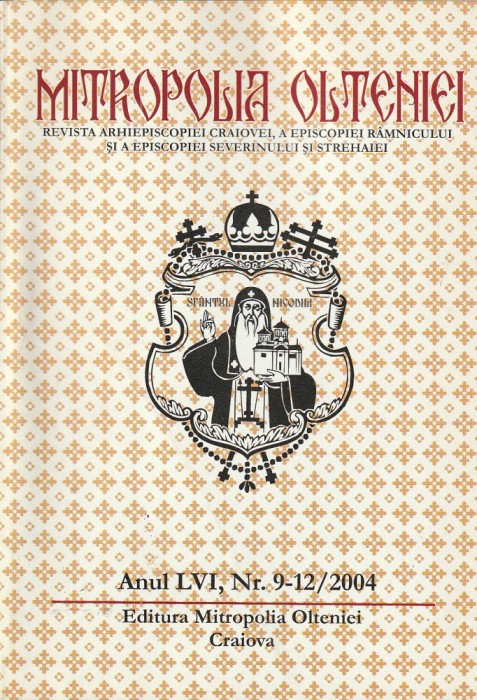 REVISTA ARHIEPISCOPIEI CRAIOVEI SI A EPISCOPIEI RAMNICULUI NR. 9-12/2004