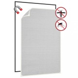 Plasă insecte magnetică de ferestre alb 80x120 cm fibra sticlă