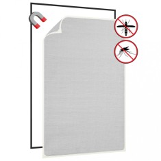 Plasă insecte magnetică de ferestre alb 80x120 cm fibra sticlă foto
