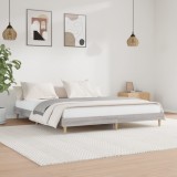 VidaXL Cadru de pat, gri sonoma, 200x200 cm, lemn prelucrat 832011