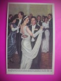 HOPCT 6418 REGINA ASTRID LA BALUL BRITANIC 1935 -REGINA ASTRID-FAMILIA REGALA BELGIA-CROMO LITHO-CIOCOLATA COTE D&#039;OR