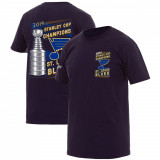St. Louis Blues tricou de bărbați 2019 Stanley Cup Champions Navy - S, Fanatics Branded