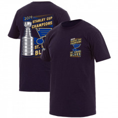 St. Louis Blues tricou de bărbați 2019 Stanley Cup Champions Navy - S