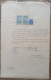 Certificat Arhiepiscopia Bucurestilor semnat de arhiereul Veniamin Pocitan, 1941