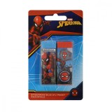 Set 2 radiere, Spiderman, Oem