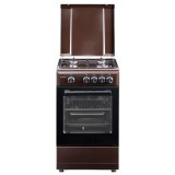 Aragaz clasic Studio Casa Viva Galaxy 4G 50/55 cm Brown, 4 arzatoare gaz, Cuptor gaz, Maro