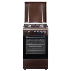 Aragaz clasic Studio Casa Viva Galaxy 4G 50/55 cm Brown, 4 arzatoare gaz, Cuptor gaz, Maro