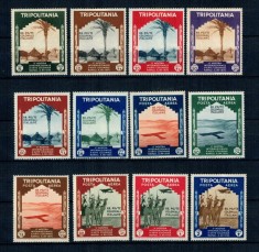 Tripolitania Italiana 1934 - Expo colonial, serie neștampilata cu șarniere