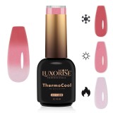 Cumpara ieftin Oja Semipermanenta Termica 3 Culori LUXORISE ThermoCool - Blush Bliss 10ml