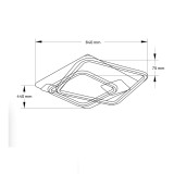 Plafonieră Magnus LED 92W 6400lm CCT3000-6500K, Erste