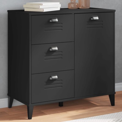 vidaXL Dulap &amp;bdquo;VIKEN&amp;rdquo;, negru, 80x40x80 cm, lemn prelucrat 374939 foto