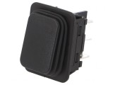Comutator Rocker DPDT Negru IP65 12A/250V OFF-ON