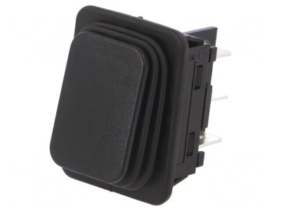 Comutator Rocker DPDT Negru IP65 12A/250V OFF-ON foto