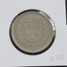 Elvetia 5 francs franci 1976