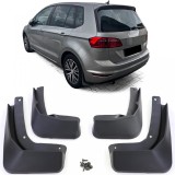 Set de aparatori de noroi fata si spate, negre, potrivite pentru VW Golf Sportsvan 2014-2017 Performance AutoTuning