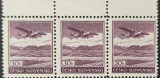 Cehoslovacia 1939 - 3 Timbre Poștă Aeriană cu Margine Superioară&bdquo;Avion Trimotor de Pasageri Letov L-101 &rdquo; (30h) Nefolosit - Cod: -PV1