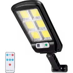 Lampa de Perete cu Panou Solar si Telecomanda &ndash; 90W