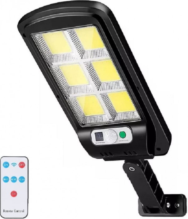 Lampa de Perete cu Panou Solar si Telecomanda &ndash; 90W