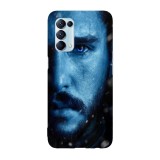 Husa compatibila cu Oppo A74 5G, Viceversa, model Jon Snow Game of Thrones, Silicon, TPU