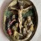 Crucifix din ceara - basorelief lucrat manual