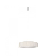 Lustra suspendata TURDA 8945 Nowodvorski Alb 50x50 cm Textil