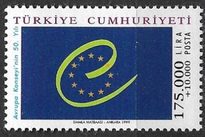 C701 - Turcia 1999 - Europa neuzat,perfecta stare foto