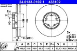 ATE 24.0133-0102.1 Disc frana