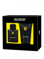 Set cadou Scuderia Ferrari Black (Apa de toaleta 75 ml + Gel de dus 150 ml), Pentru Barbati foto