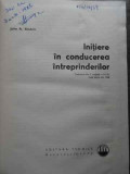 Initiere In Conducerea Intreprinderilor - J. A. Shubin ,523986, Tehnica