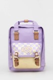 Doughnut rucsac Macaroon Mini Kaleido femei, culoarea violet, mare, modelator, D124KD-000194