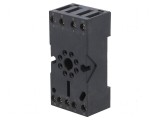 Stativ PIN 8 10A 250VAC pe panou pentru şină DIN -40&divide;70&deg;C