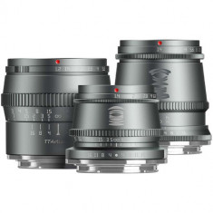 Kit Obiectiv TTArtisan 17mm 35mm 50mm F1.4 Titanium Grey pentru Fujifilm FX-Mount DESIGILAT foto