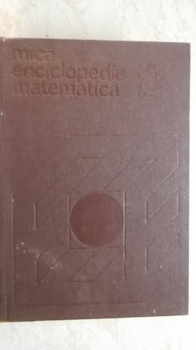 Mica enciclopedie matematica