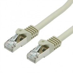 Cablu retea SFTP (Cat.7) cu mufe RJ45 (500 MHz) Gri 5m, Value 21.99.0855 foto