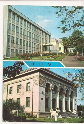 RF7 -Carte Postala- Husi, circulata 1973 foto